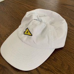 Snapchat white baseball cap